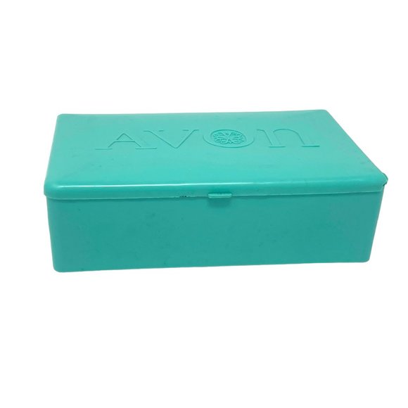 Vintage Avon Lipstick Samples Demonstration Case RARE Tiffany Blue Turquoise Box - Picture 8 of 10